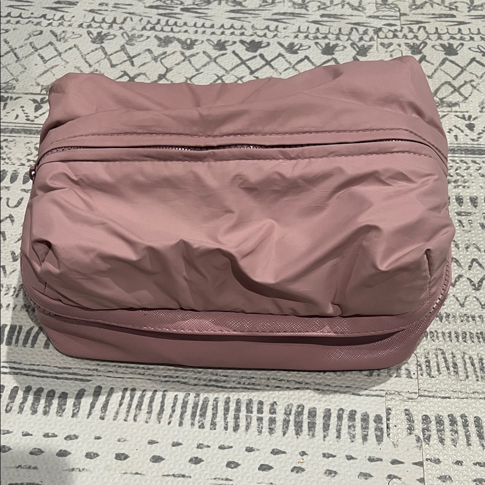 🌸 Rare Beauty Double-Layer Makeup Bag – Dusty Rose (Sold Out Color!) 🌸 - Picture 4 of 10